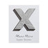 Leatherette Alphabet Sticker X